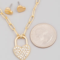 Heart n' Chain Necklace Set