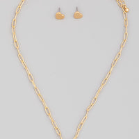 Heart n' Chain Necklace Set