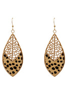 Filigree and Animal Tear Drop Earring