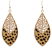 Filigree and Animal Tear Drop Earring