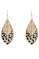 Filigree and Animal Tear Drop Earring