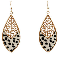 Filigree and Animal Tear Drop Earring