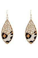 Filigree and Animal Tear Drop Earring