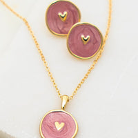 Heart Coin Necklace