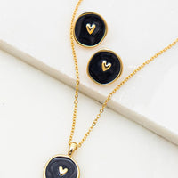 Heart Coin Necklace