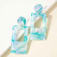 Rectangle Dangle Earring