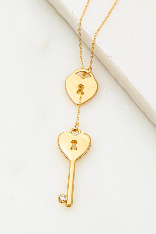 Open My Heart Lariat Necklace