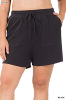 Cotton Drawstring Shorts