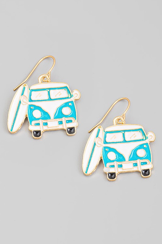 Van Vibes Enameled Earrings
