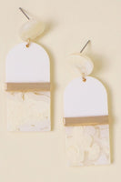 Arched Acrylic Drop Earrings