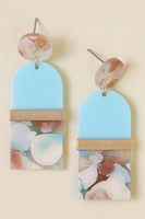 Arched Acrylic Drop Earrings