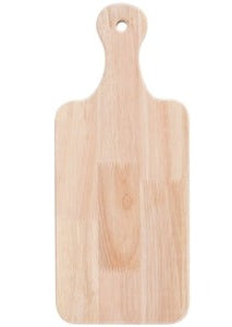 Natural Wood Charcuterie & Bread Board 13" x 5 1/2"