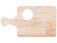 Natural Wood Charcuterie Cutting Board With Ramekin 13" x 7 1/2"