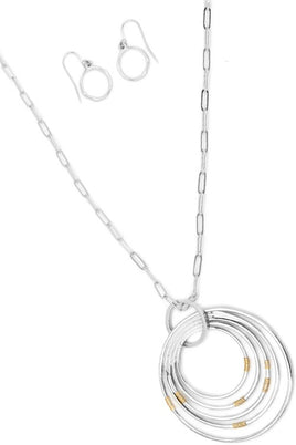 Wired Multi Ring Pendant Set