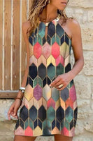 Stained Glass Halter Dress