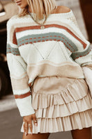 Gingerbread and Stripes Sweater