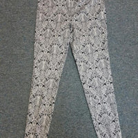 Navy & White Millenium Printed Pant