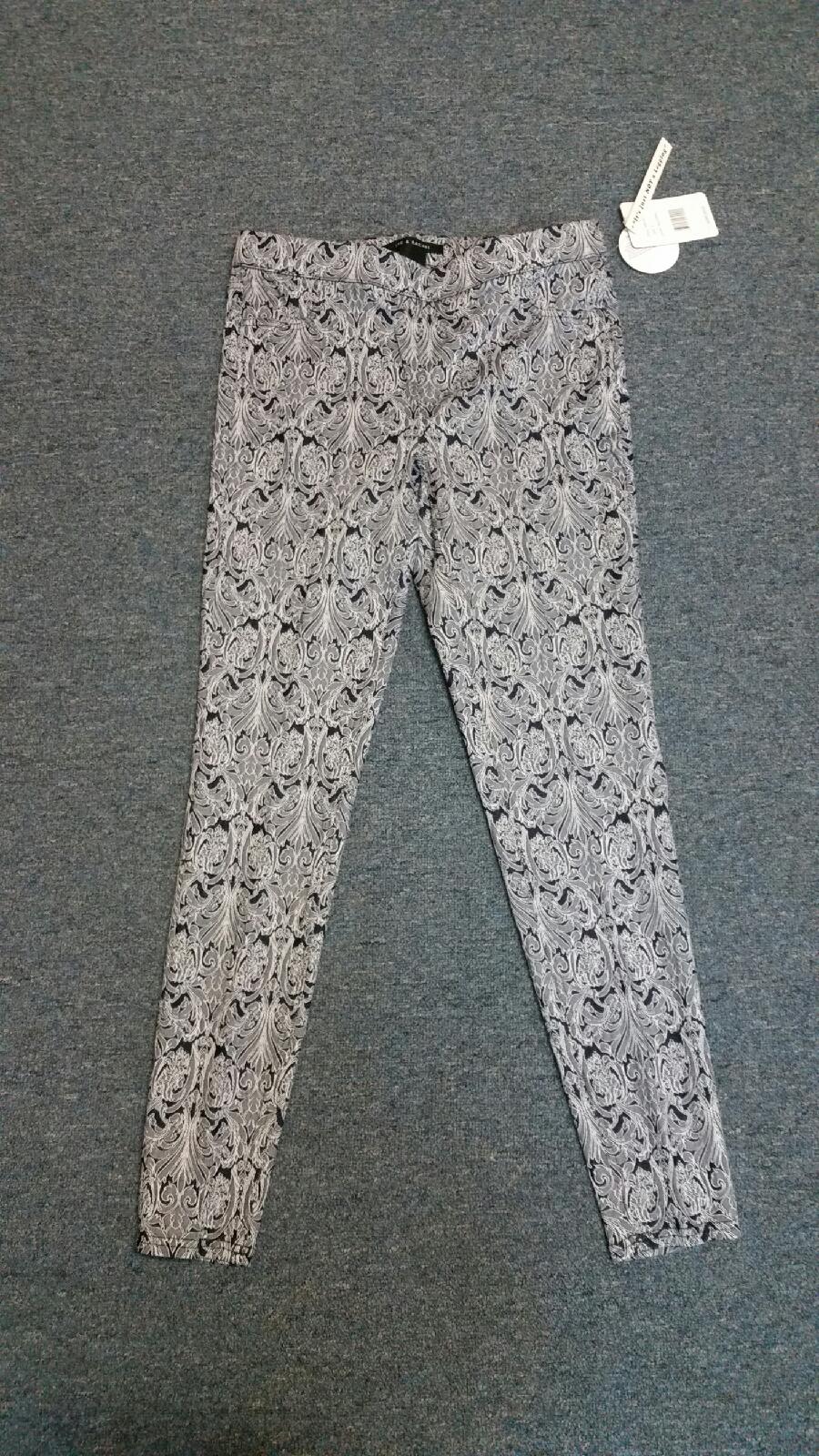 Navy & White Millenium Printed Pant