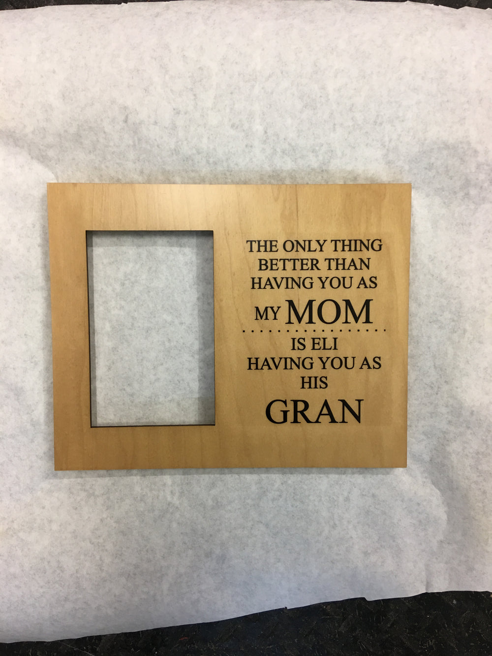 Natural Wood Picture Offset Frame 4x6