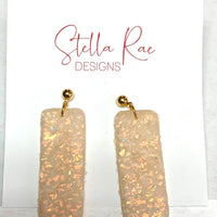 Stella Rae Designs Opal Rectangle Earrings