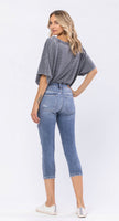 Judy Blue Mid Rise Destroyed Capri