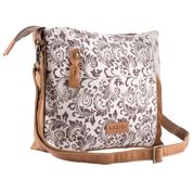
              Mosaic Canvas & Leather Shoulder Bag
            