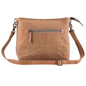 
              Mosaic Canvas & Leather Shoulder Bag
            