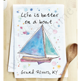 Life Is Better on a Boat Towel