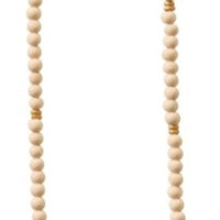 Wood Bead Tassel Necklace