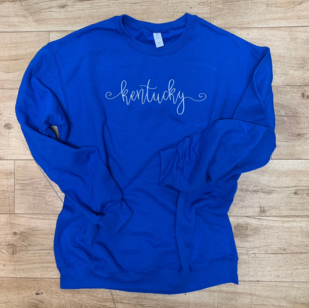 Cozy Kentucky Script Sweatshirt