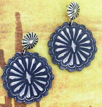 Sunburst Concho Earrings