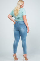 Carla's Mid Rise Distressed Skinny Jean