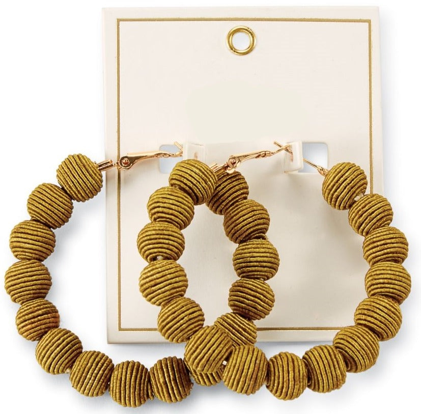 Hoop Ball Earrings