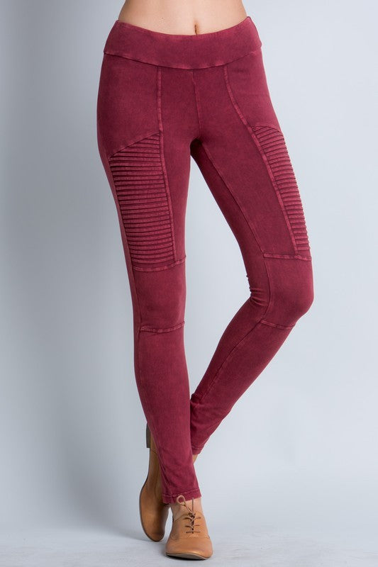 Moto Mineral Washed Leggings