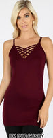 Seamless Lattice Front Cami Top