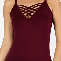 Seamless Lattice Front Cami Top