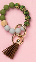 Silcone Bead Bangle Keychain