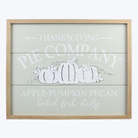 Wood Framed Thanksgiving Wall Sign
