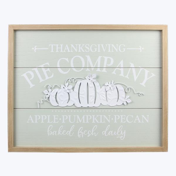 Wood Framed Thanksgiving Wall Sign