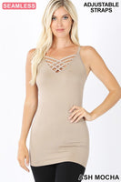 Seamless Lattice Front Cami Top