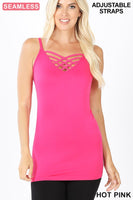 Seamless Lattice Front Cami Top