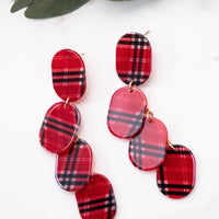 Plaid Is Raining Down Earrings