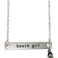 Beach Girl Pendent Necklace with Flip Flop