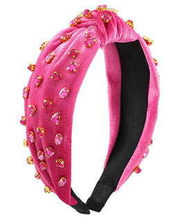 Jeweled Velvet Head Band