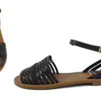 "Candle" Woven Flat Sandal