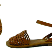 "Candle" Woven Flat Sandal