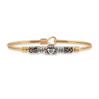 
              Claddagh  Heart Bangle Bracelet
            
