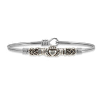 Claddagh  Heart Bangle Bracelet