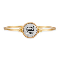 Faith Over Fear Bangle Bracelet