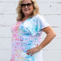 Mermaid Splashes Top (Plus)
